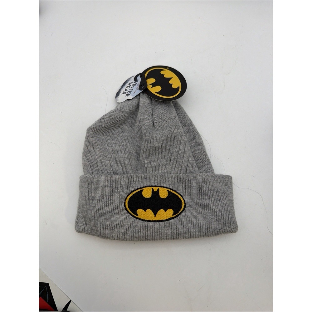 Batman Beanie Grey Winter Hat DC Comics
